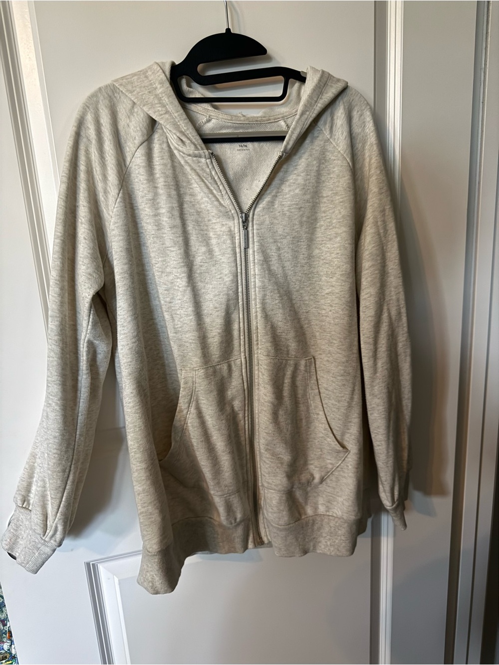 Livi Active Light Heather Gray Full-Zip Hoodie